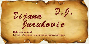 Dijana Juruković vizit kartica